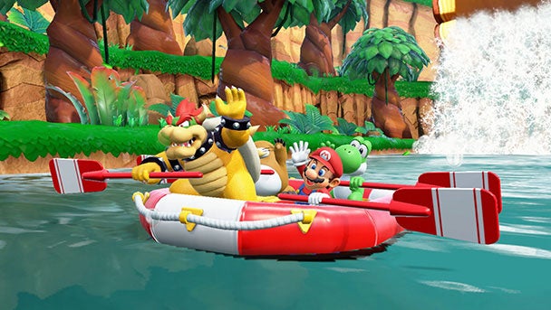 スーパー マリオパーティ 協力プレイのミニゲームシーン