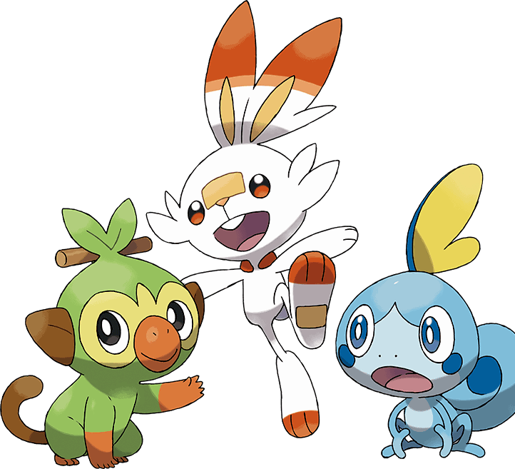 御三家ポケモン(サルノリ・ヒバニー・メッソン)