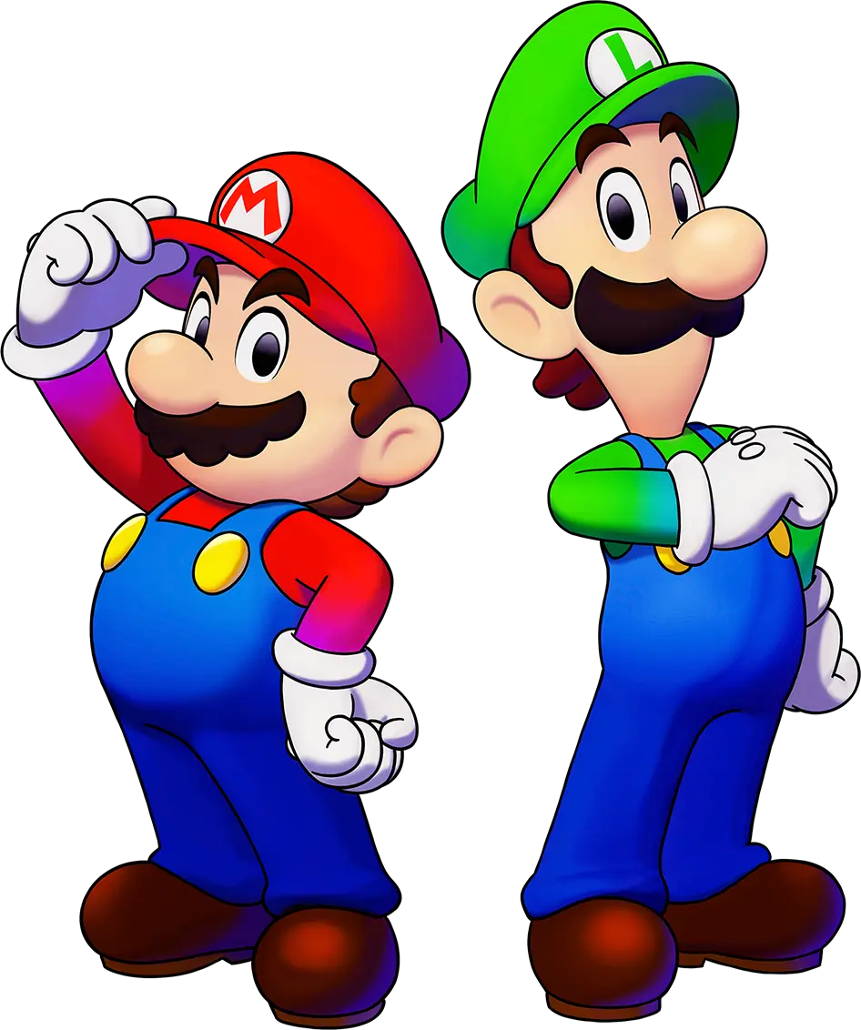 マリオとルイージの兄弟キャラクター立ち絵