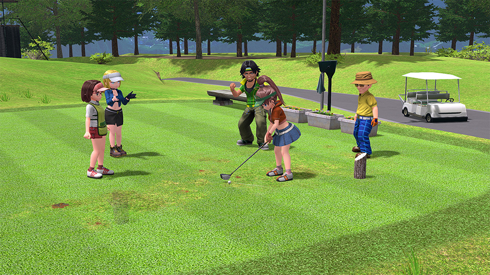 みんなのGOLF WORLD コースのシーン