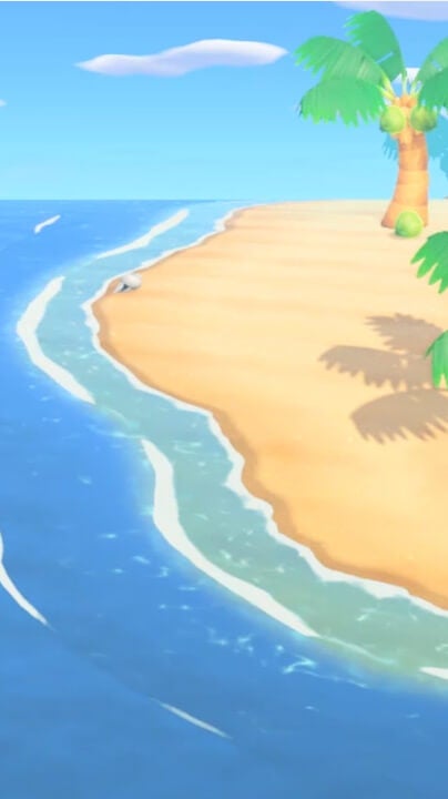 あつまれ どうぶつの森 無人島の風景