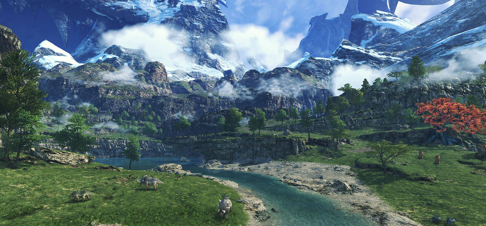ゼノブレイド3 広大なフィールドの風景