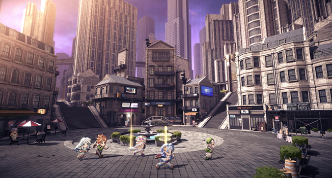STAR OCEAN THE SECOND STORY R 都市フィールドの画面