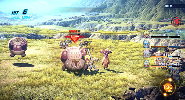STAR OCEAN THE SECOND STORY R バトル画面