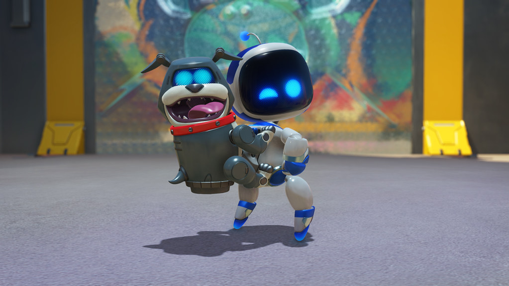 ASTRO BOT VIP Botの仲間キャラクターと一緒に歩くシーン