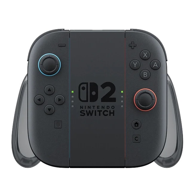 Joy-Con 2 充電グリップにJoy-Con 2を取り付けた状態