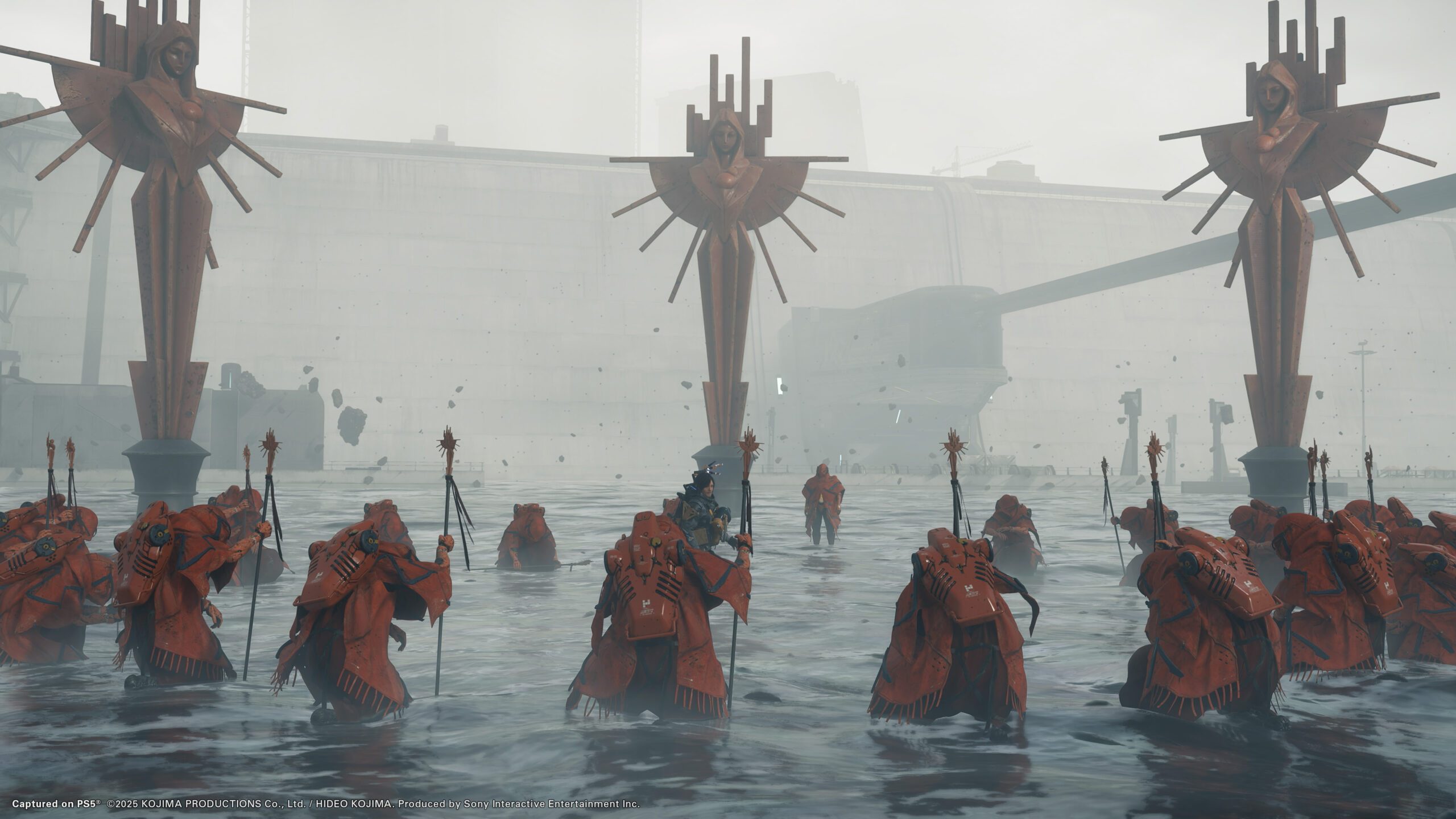 DEATH STRANDING 2: ON THE BEACH 水上の集団と特殊な儀式的シーン