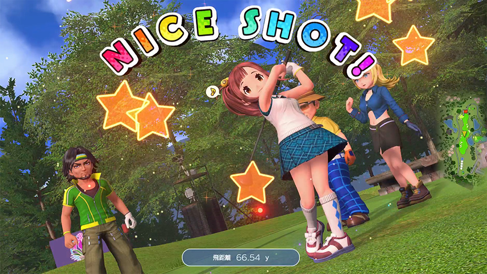 みんなのGOLF WORLD ゲーム画面